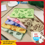 [Có bảo hành] Khăn mặt gia đình cotton 100 bông mềm sợi đẹp thấm hút tốt nhanh khô không sổ lông phai màu